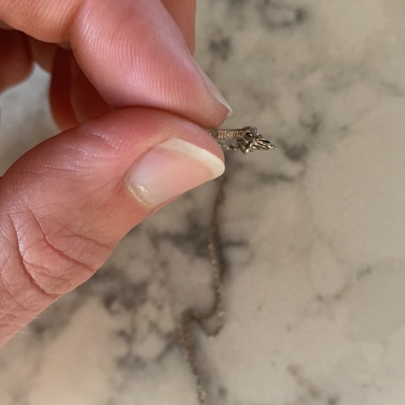 Irregular shaped heart necklace reversible silver - Picture 11 of 12